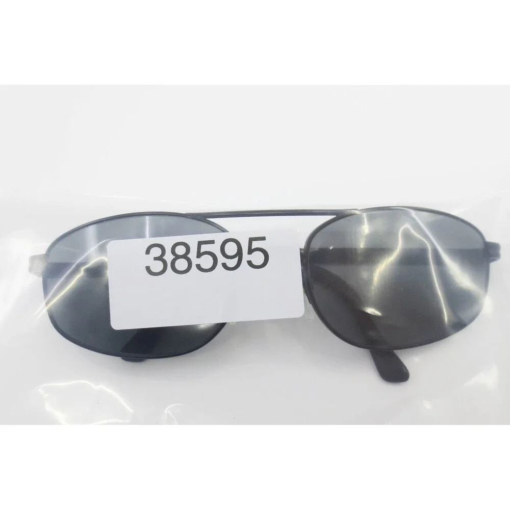 Sergio Tacchini S.T.1066-S T803 Black Oval Double Bridge Sunglasses Italy Large